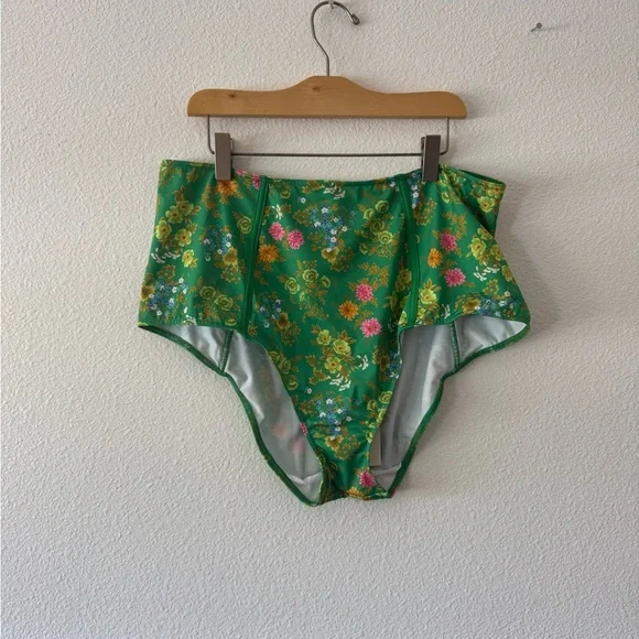 Spell Green Floral Bikini Bottoms - Picture 1 of 4